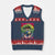 Earth Day V-Neck Knit Sweater Vest And I Think To Myself What A Wonderful World Rainbow TS02 Navy Red Print Your Wear