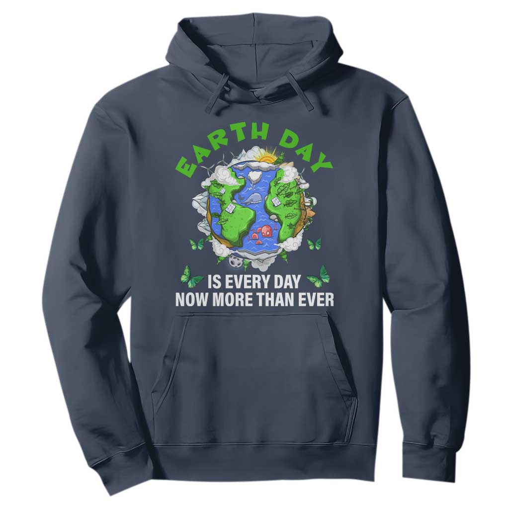 Earth Day Is Every Day Hoodie Now More Than Ever TS02 Navy Print Your Wear