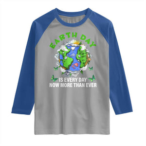 Earth Day Is Every Day Raglan Shirt Now More Than Ever TS02 Sport Gray Royal Print Your Wear
