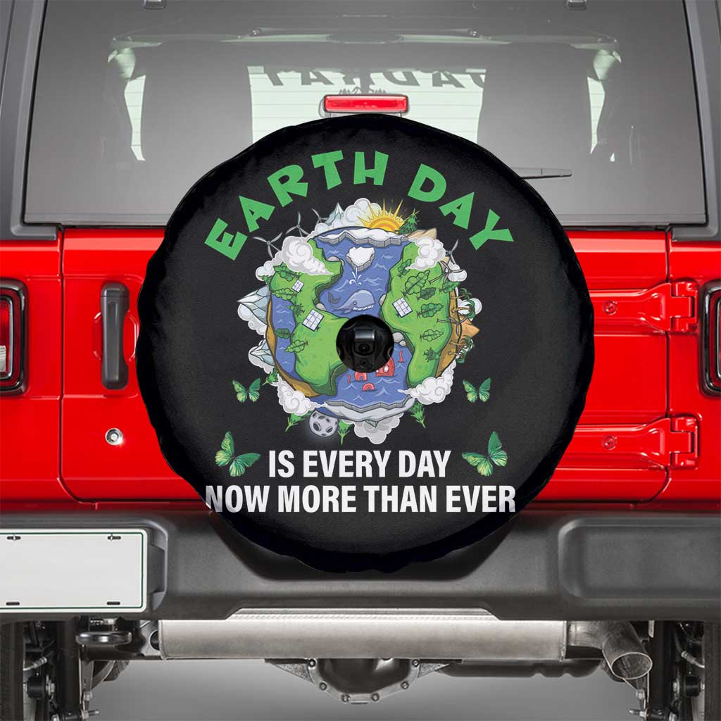 Earth Day Is Every Day Spare Tire Cover Now More Than Ever TS02 Black Print Your Wear