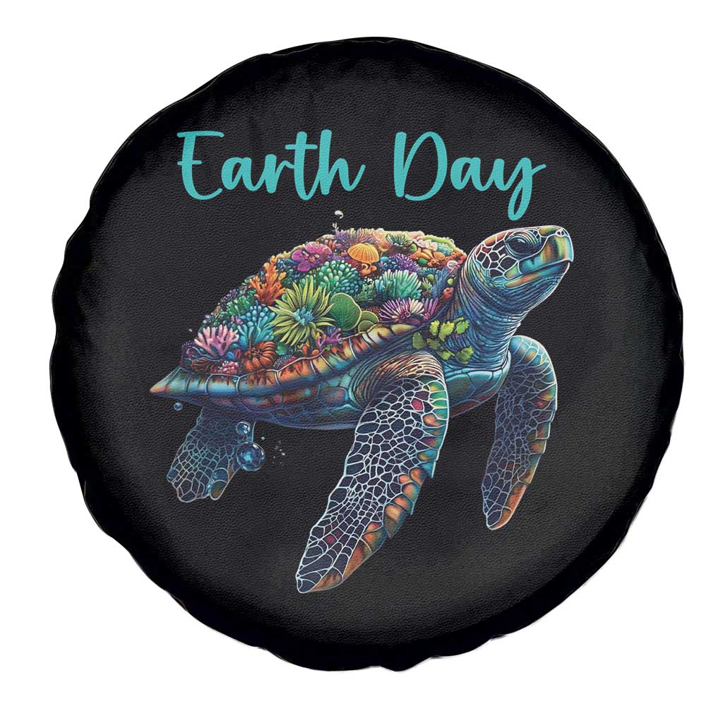 Sea Turtle Earth Day Spare Tire Cover Save The Earth TS02 Print Your Wear