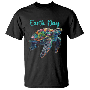 Sea Turtle Earth Day T Shirt Save The Earth TS02 Black Print Your Wear