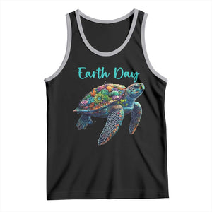 Sea Turtle Earth Day Tank Top Save The Earth TS02 Black Athletic Heather Print Your Wear