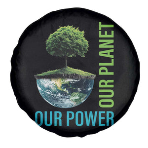 Our Power Our Planet Spare Tire Cover Earth Day 2025 TS02 Print Your Wear