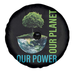 Our Power Our Planet Spare Tire Cover Earth Day 2025 TS02 Print Your Wear