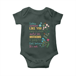 Protect Environment Baby Onesie Unless Someone Like You Cares A Whole Awful Lot TS02 Print Your Wear