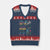 Protect Environment V-Neck Knit Sweater Vest Unless Someone Like You Cares A Whole Awful Lot TS02 Navy Red Print Your Wear