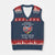 AAPI Heritage Month V-Neck Knit Sweater Vest National Asian American and Pacific Islander Countries Flag Heart TS02 Navy Red Print Your Wear