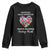 AAPI Heritage Month Youth Sweatshirt National Asian American and Pacific Islander Countries Flag Heart TS02 Black Print Your Wear