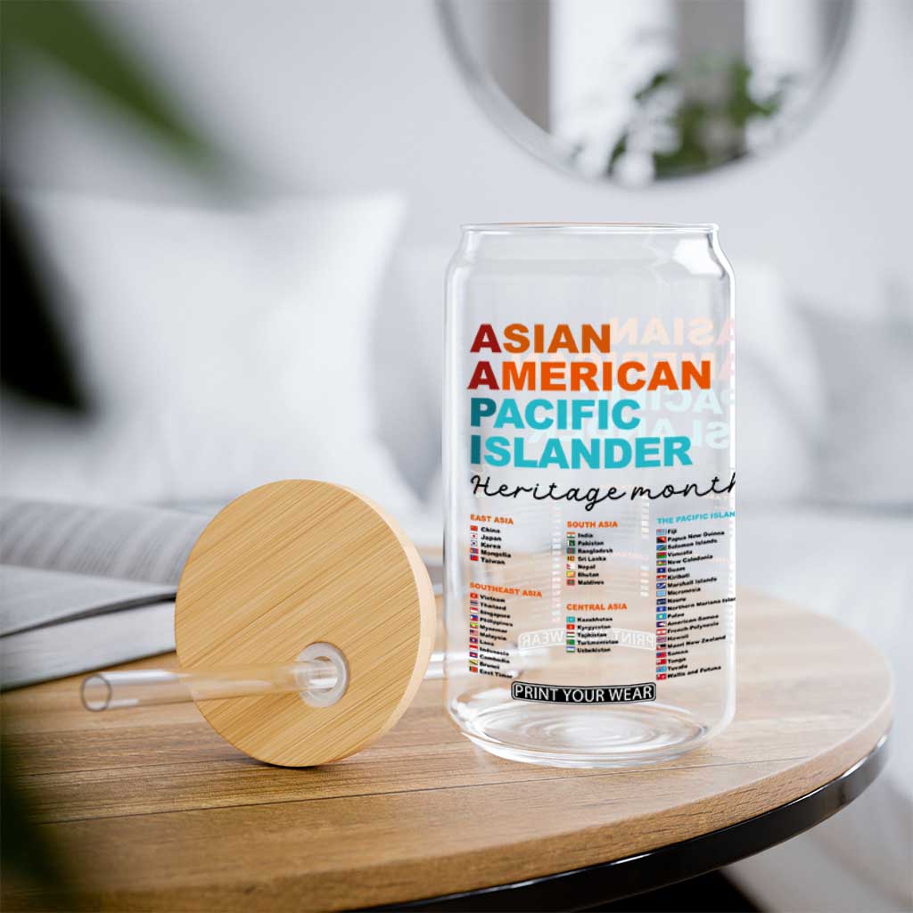 AAPI Heritage Month Glass Can Asian American and Pacific Islander Countries Pride TS02 Print Your Wear