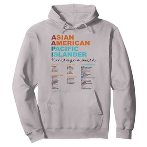 AAPI Heritage Month Hoodie Asian American and Pacific Islander Countries Pride TS02 Ice Gray Print Your Wear