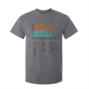 AAPI Heritage Month T Shirt For Kid Asian American and Pacific Islander Countries Pride TS02 Charcoal Print Your Wear