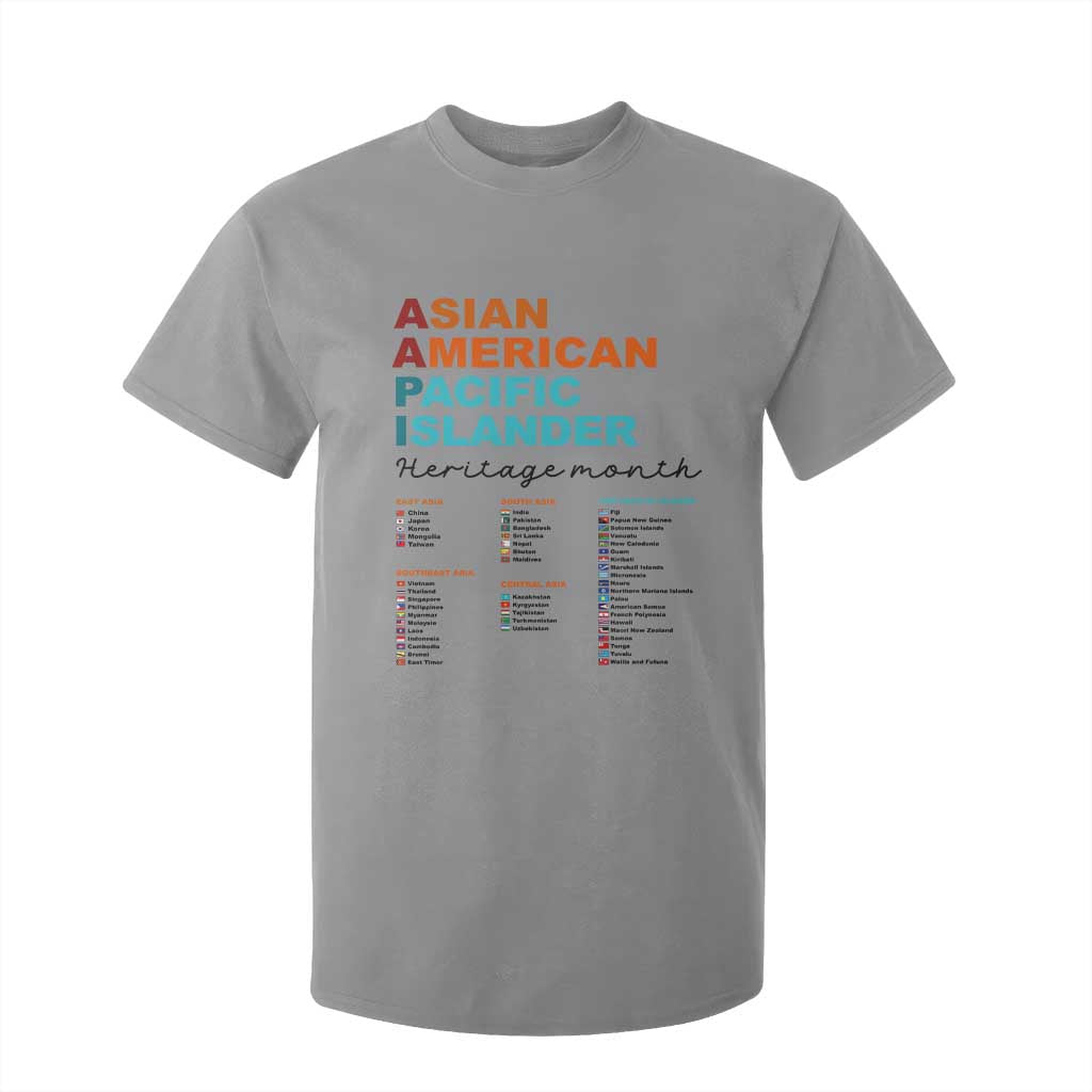 AAPI Heritage Month T Shirt For Kid Asian American and Pacific Islander Countries Pride TS02 Sport Gray Print Your Wear
