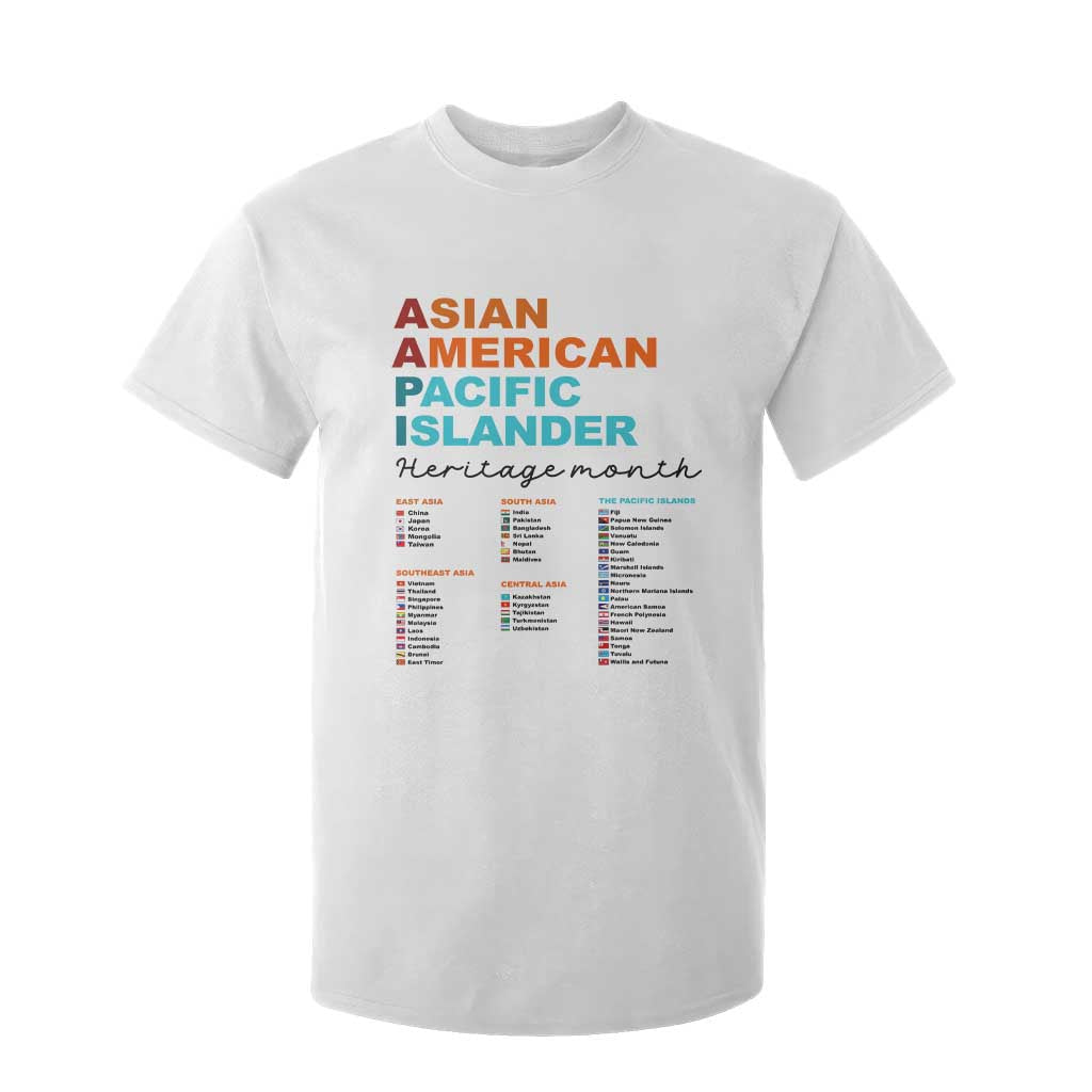 AAPI Heritage Month T Shirt For Kid Asian American and Pacific Islander Countries Pride TS02 White Print Your Wear
