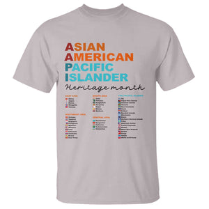 AAPI Heritage Month T Shirt Asian American and Pacific Islander Countries Pride TS02 Ice Gray Print Your Wear