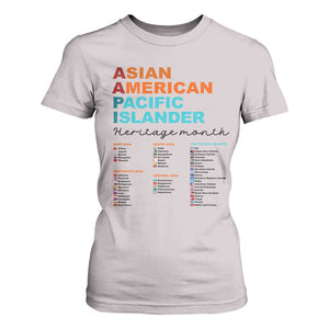 AAPI Heritage Month T Shirt For Women Asian American and Pacific Islander Countries Pride TS02 Ice Gray Print Your Wear