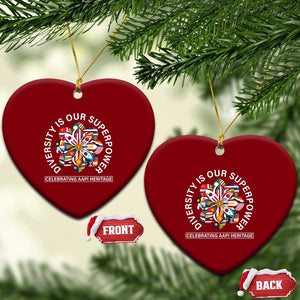 AAPI Heritage Month Ceramic Ornament Diversity Is Our Superpower Asian American and Pacific Islander TS02 Print Your Wear