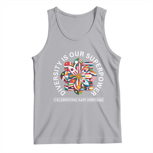 AAPI Heritage Month Tank Top Diversity Is Our Superpower Asian American and Pacific Islander TS02 Athletic Heather Print Your Wear