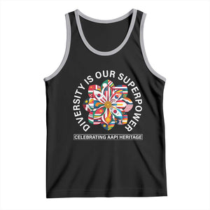 AAPI Heritage Month Tank Top Diversity Is Our Superpower Asian American and Pacific Islander TS02 Black Athletic Heather Print Your Wear