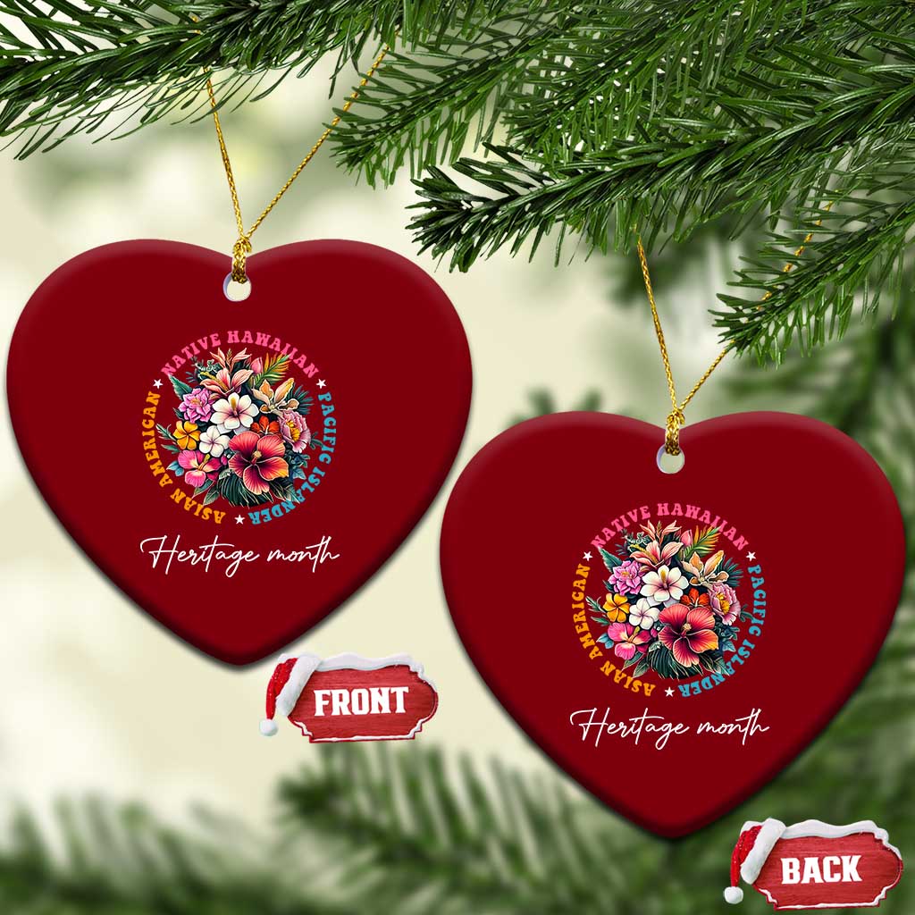 AAPI Heritage Month Ceramic Ornament Asian American Native Hawaiian Pacific Islander Vintage TS02 Print Your Wear