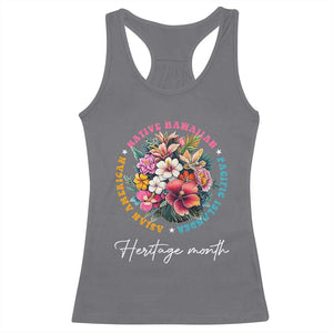 AAPI Heritage Month Racerback Tank Top Asian American Native Hawaiian Pacific Islander Vintage TS02 Charcoal Print Your Wear