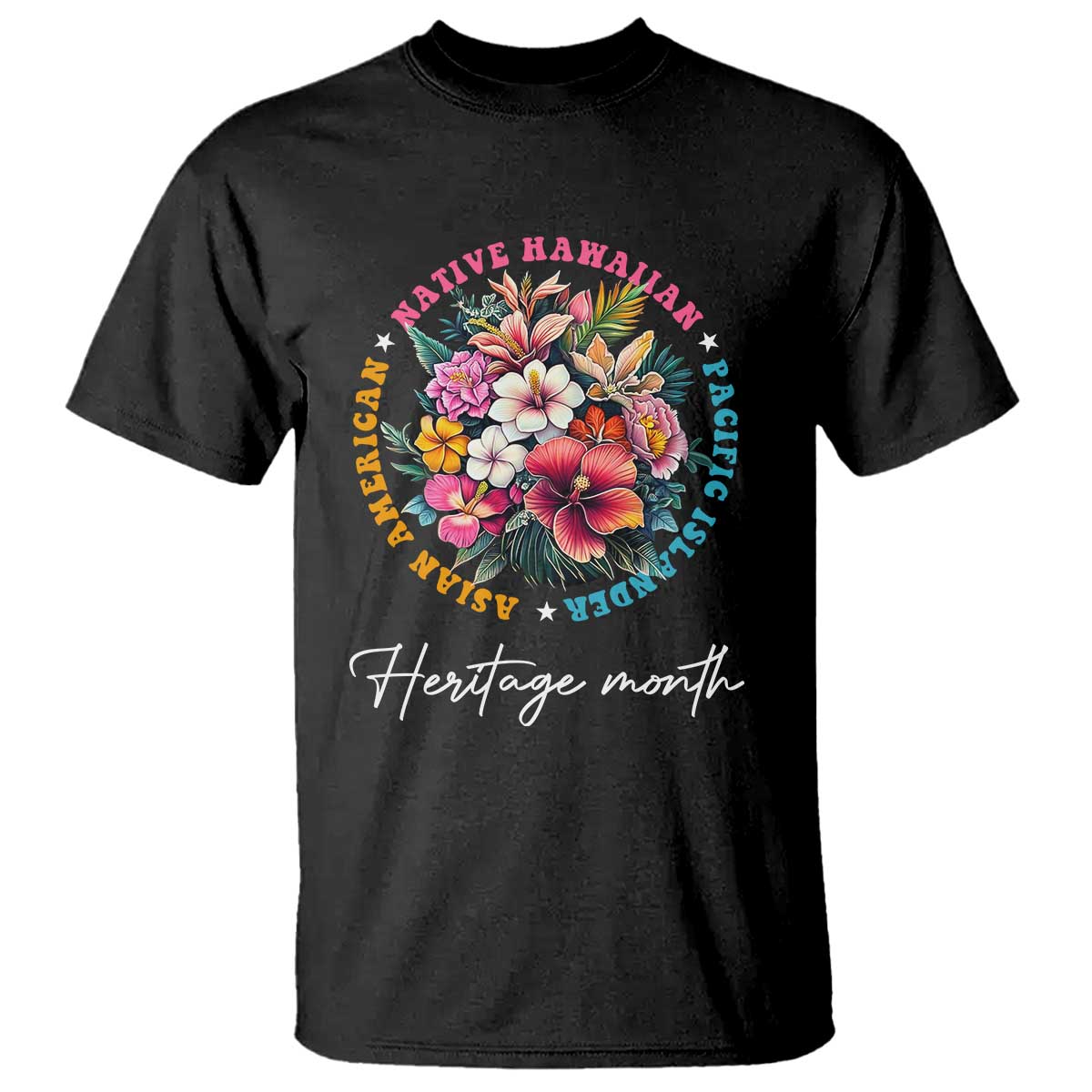 AAPI Heritage Month T Shirt Asian American Native Hawaiian Pacific Islander Vintage TS02 Black Print Your Wear