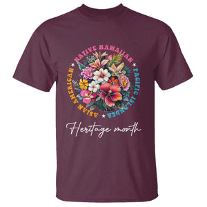 AAPI Heritage Month T Shirt Asian American Native Hawaiian Pacific Islander Vintage TS02 Maroon Print Your Wear