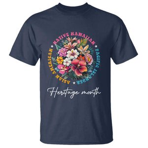 AAPI Heritage Month T Shirt Asian American Native Hawaiian Pacific Islander Vintage TS02 Navy Print Your Wear