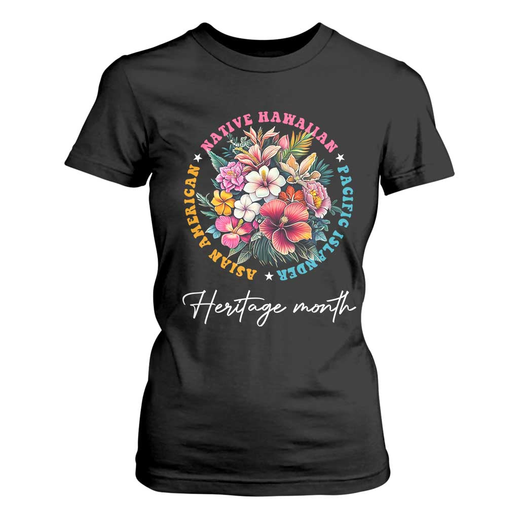 AAPI Heritage Month T Shirt For Women Asian American Native Hawaiian Pacific Islander Vintage TS02 Black Print Your Wear