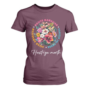 AAPI Heritage Month T Shirt For Women Asian American Native Hawaiian Pacific Islander Vintage TS02 Maroon Print Your Wear