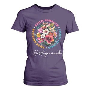 AAPI Heritage Month T Shirt For Women Asian American Native Hawaiian Pacific Islander Vintage TS02 Purple Print Your Wear