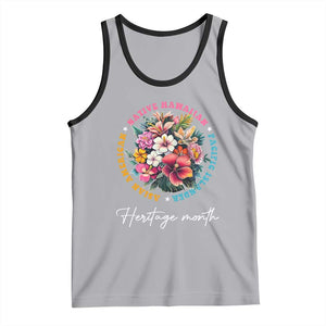 AAPI Heritage Month Tank Top Asian American Native Hawaiian Pacific Islander Vintage TS02 Athletic Heather Black Print Your Wear