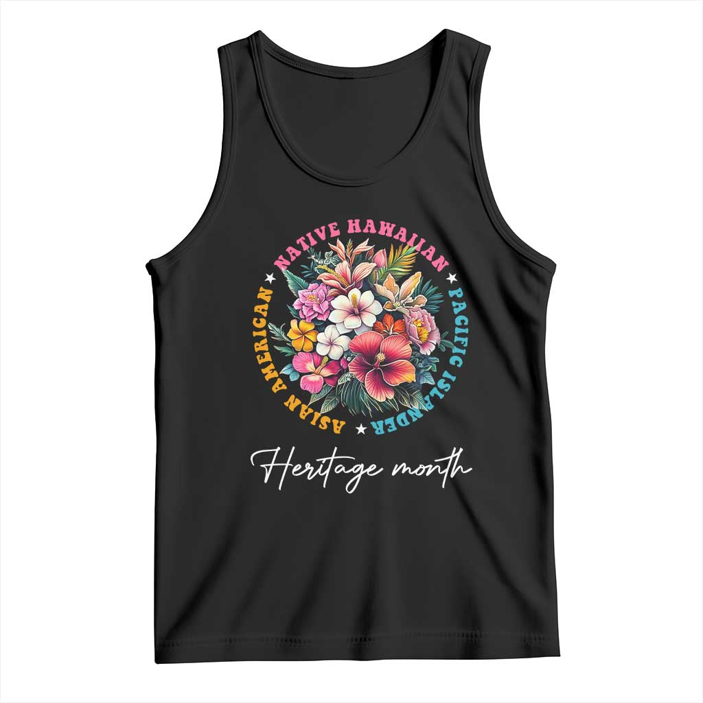 AAPI Heritage Month Tank Top Asian American Native Hawaiian Pacific Islander Vintage TS02 Black Print Your Wear