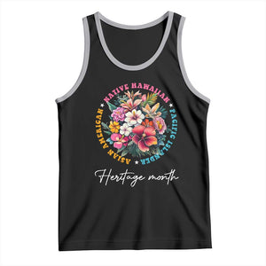 AAPI Heritage Month Tank Top Asian American Native Hawaiian Pacific Islander Vintage TS02 Black Athletic Heather Print Your Wear