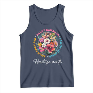 AAPI Heritage Month Tank Top Asian American Native Hawaiian Pacific Islander Vintage TS02 Navy Print Your Wear