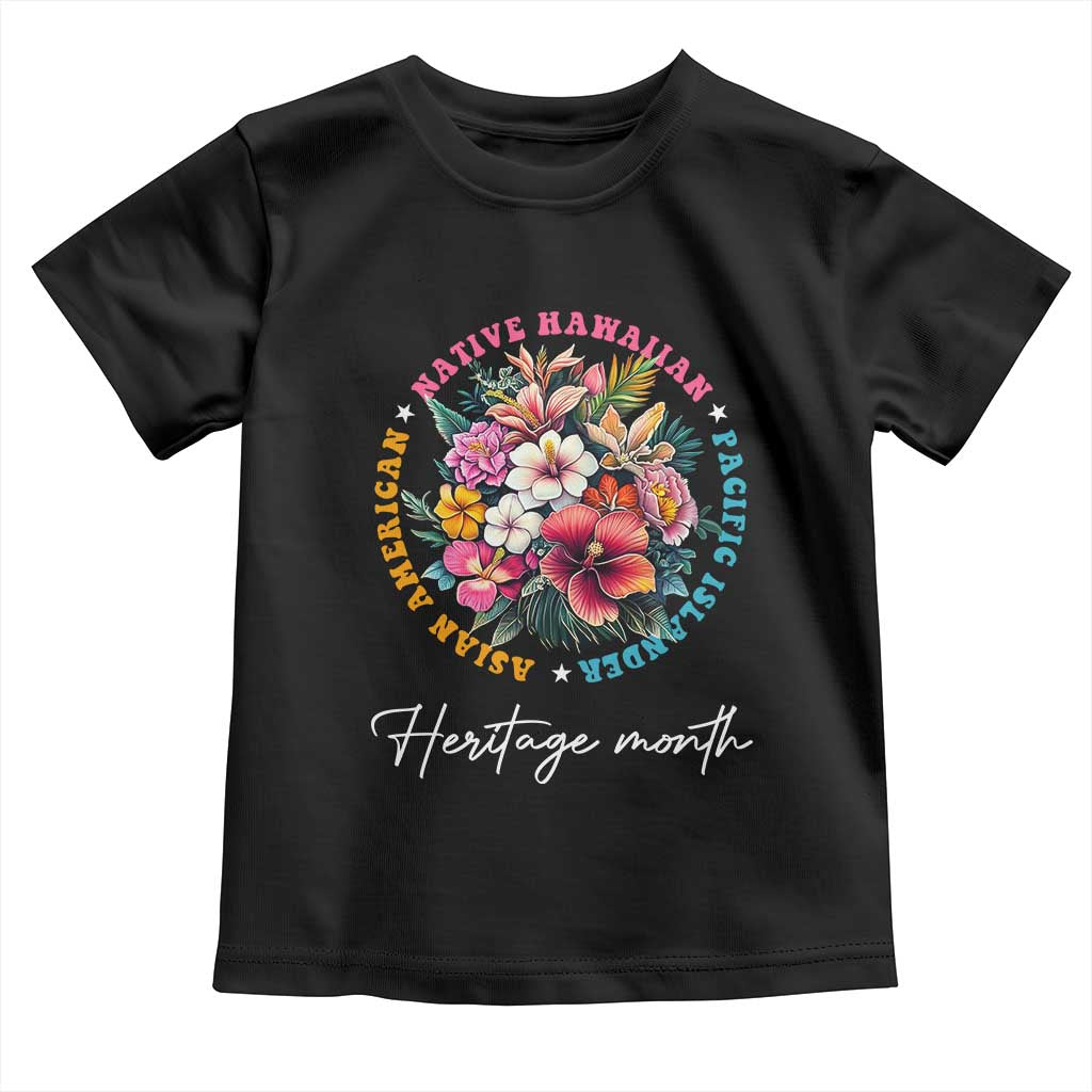 AAPI Heritage Month Toddler T Shirt Asian American Native Hawaiian Pacific Islander Vintage TS02 Black Print Your Wear