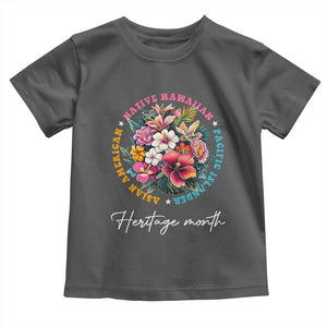 AAPI Heritage Month Toddler T Shirt Asian American Native Hawaiian Pacific Islander Vintage TS02 Dark Heather Print Your Wear