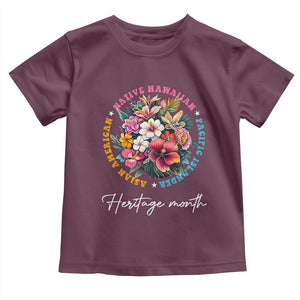 AAPI Heritage Month Toddler T Shirt Asian American Native Hawaiian Pacific Islander Vintage TS02 Maroon Print Your Wear