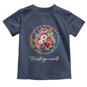 AAPI Heritage Month Toddler T Shirt Asian American Native Hawaiian Pacific Islander Vintage TS02 Navy Print Your Wear