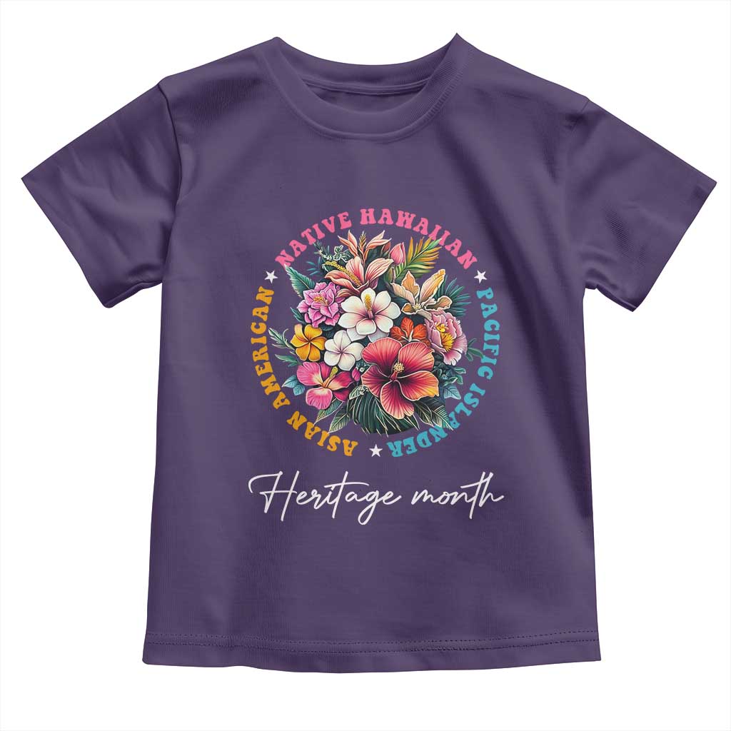 AAPI Heritage Month Toddler T Shirt Asian American Native Hawaiian Pacific Islander Vintage TS02 Purple Print Your Wear