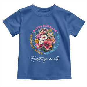AAPI Heritage Month Toddler T Shirt Asian American Native Hawaiian Pacific Islander Vintage TS02 Royal Blue Print Your Wear