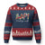 AAPI Heritage Month Ugly Christmas Sweater Retro Elegant Floral Asian American Pacific Islander TS02 Navy Red Print Your Wear