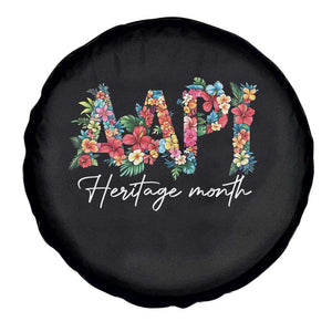 AAPI Heritage Month Spare Tire Cover Retro Elegant Floral Asian American Pacific Islander TS02 Print Your Wear