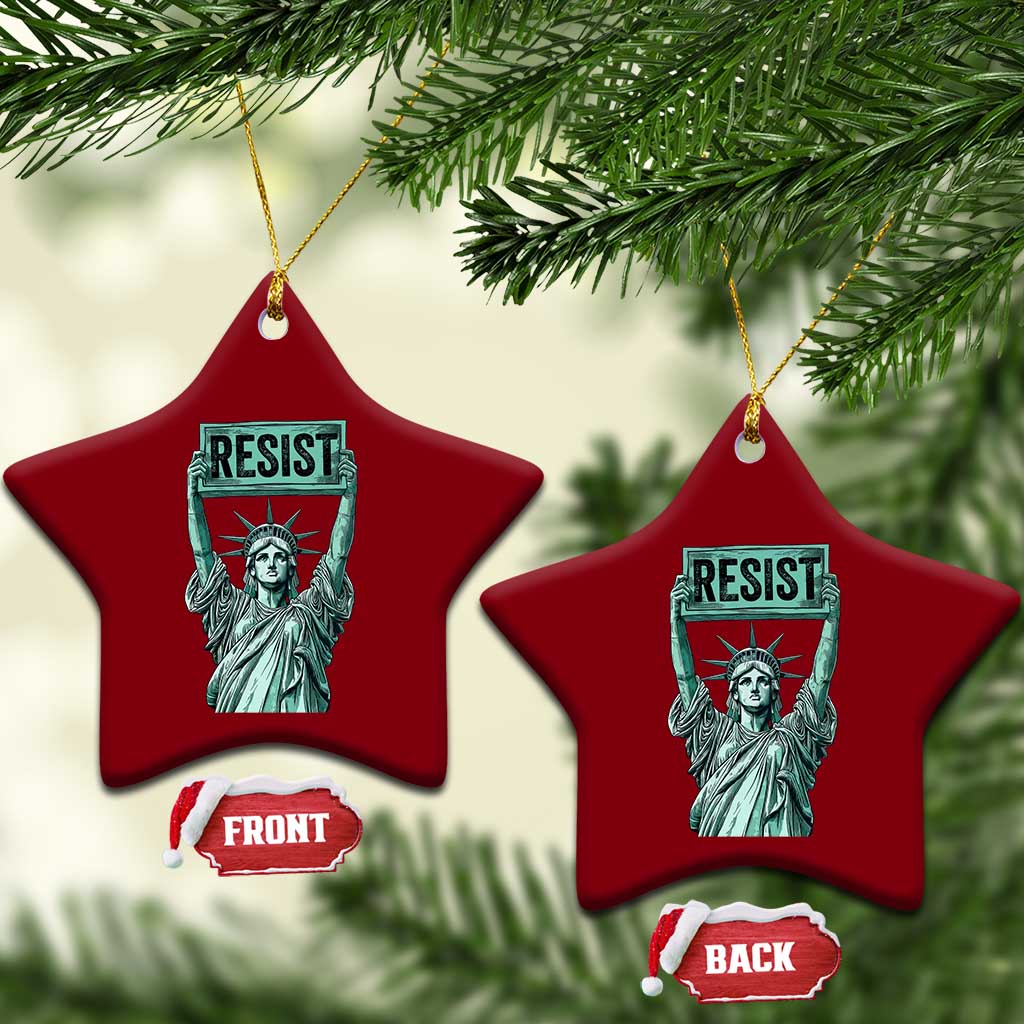Statue of Liberty Resist Ceramic Ornament Retro TS02 Print Your Wear