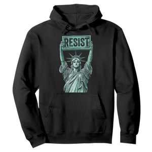 Statue of Liberty Resist Hoodie Retro TS02 Black Print Your Wear