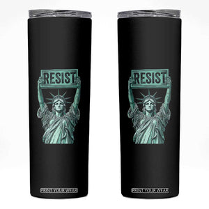 Statue of Liberty Resist Skinny Tumbler Retro TS02 Black Print Your Wear
