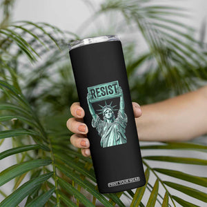 Statue of Liberty Resist Skinny Tumbler Retro TS02 Print Your Wear