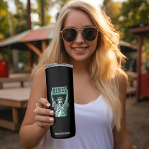 Statue of Liberty Resist Skinny Tumbler Retro TS02 Print Your Wear