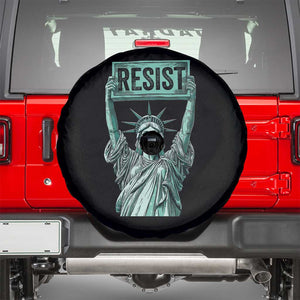 Statue of Liberty Resist Spare Tire Cover Retro TS02 Black Print Your Wear