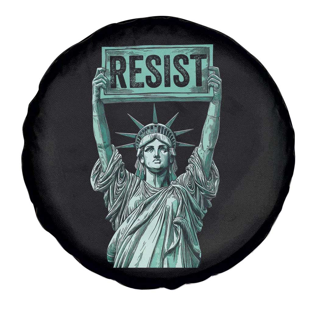 Statue of Liberty Resist Spare Tire Cover Retro TS02 Print Your Wear